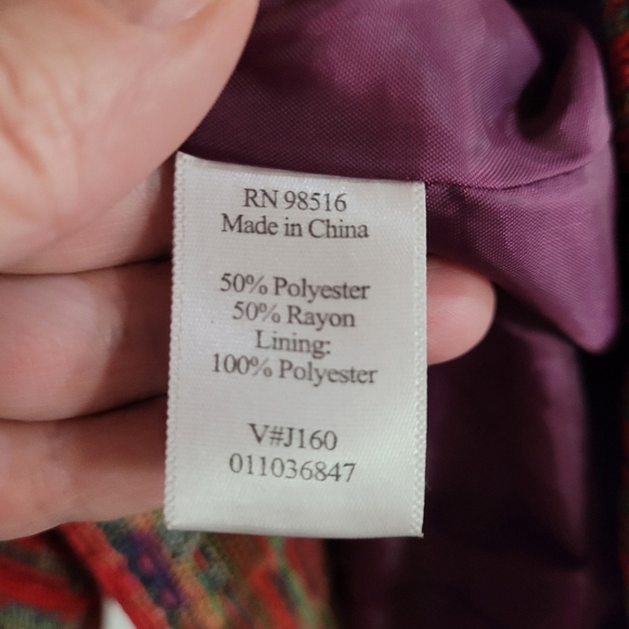 Coldwater Creek Multi-Colred Blazer Size 2X - Picture 5 of 6